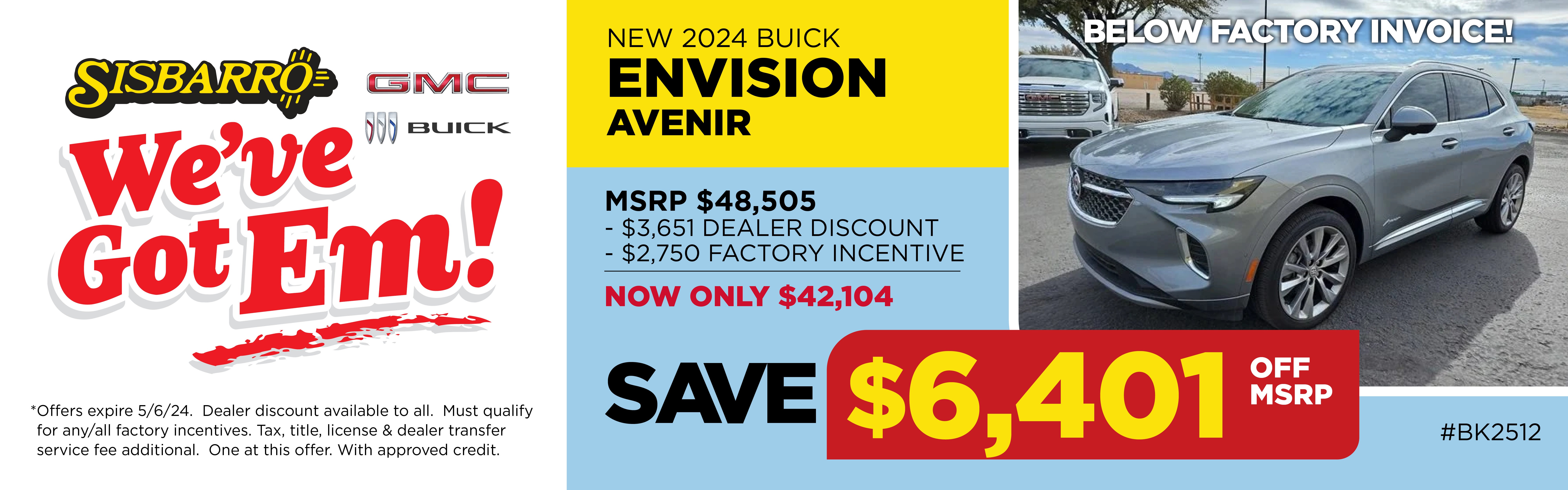 New 2024 Buick Envision Avenir